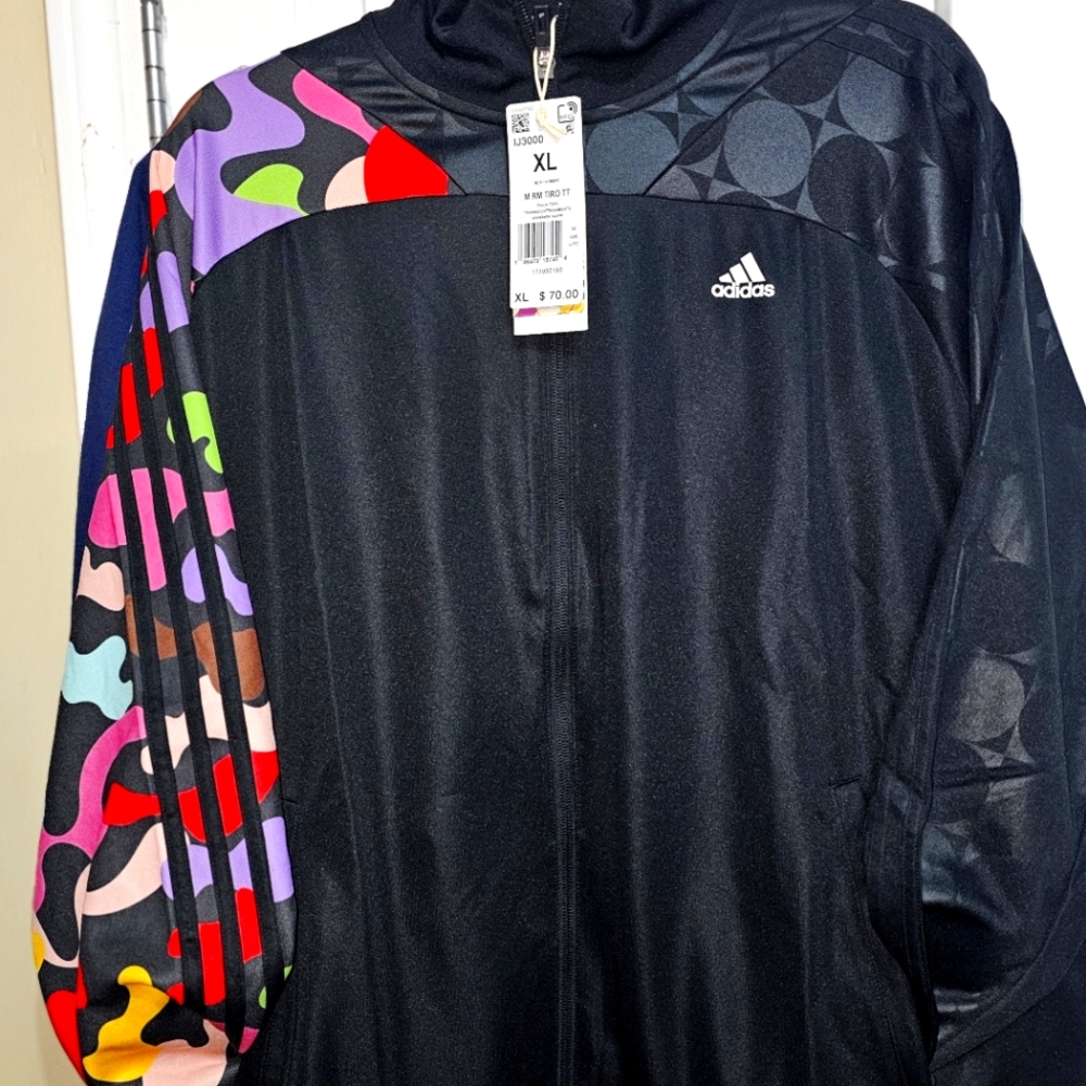 adidas IJ3000 Mens XL Tiro Rich Mnisi Track Jacket Black New